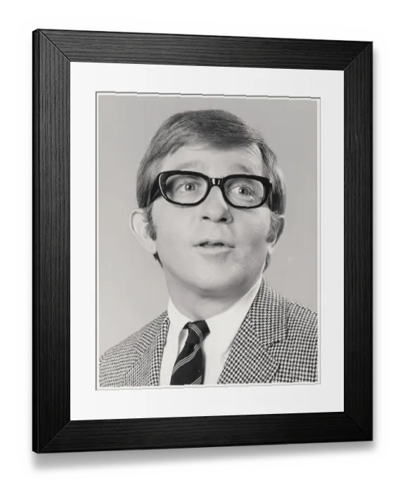 Framed Print : Actor Arte Johnson Wearing Eyeglasses