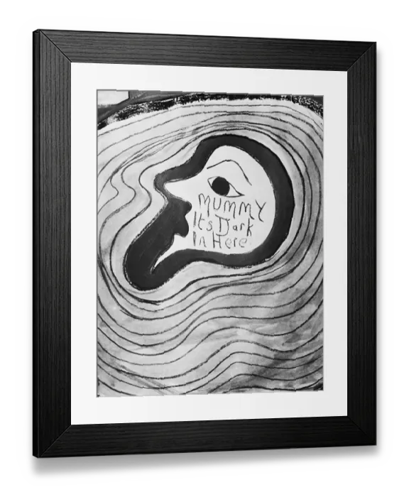 Framed Print : Painting by Psychiatric Patient Framed Print : Painting by Psychiatric Patient