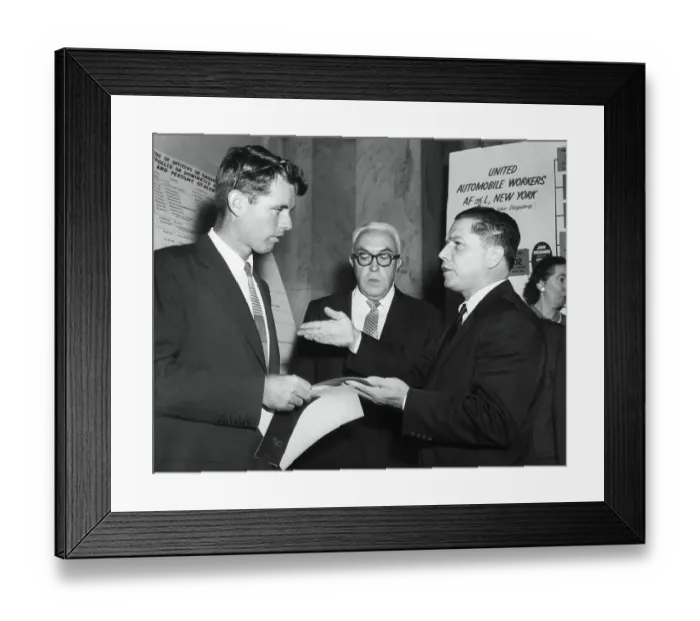 Framed Print : Robert F. Kennedy and Jimmy Hoffa Framed Print : Robert F. Kennedy and Jimmy Hoffa