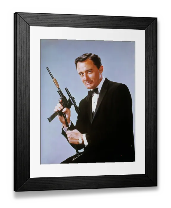 Framed Print : Portrait of Robert Vaughn Framed Print : Portrait of Robert Vaughn