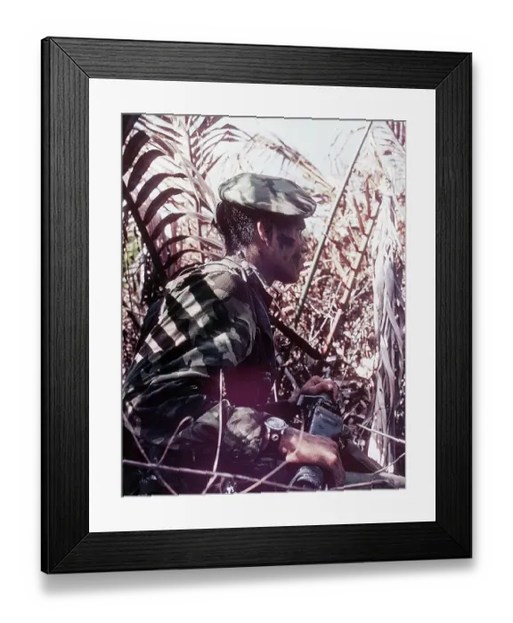 Framed Print : Navy SEAL in Camouflage Framed Print : Navy SEAL in Camouflage