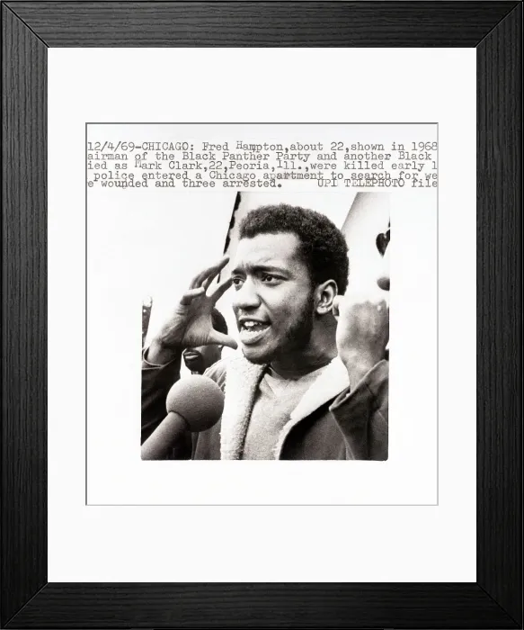 Framed Print : Illinois Black Panther Leader Fred Hampton Framed Print : Illinois Black Panther Leader Fred Hampton
