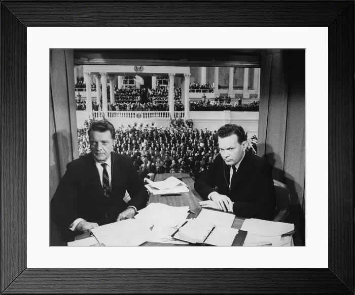 Framed Print : Chet Huntley David Brinkley Inaugaration Framed Print : Chet Huntley David Brinkley Inaugaration