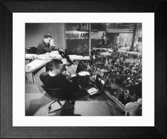 Framed Print : Chet Huntley David Brinkley W / Binoculars Framed Print : Chet Huntley David Brinkley W / Binoculars