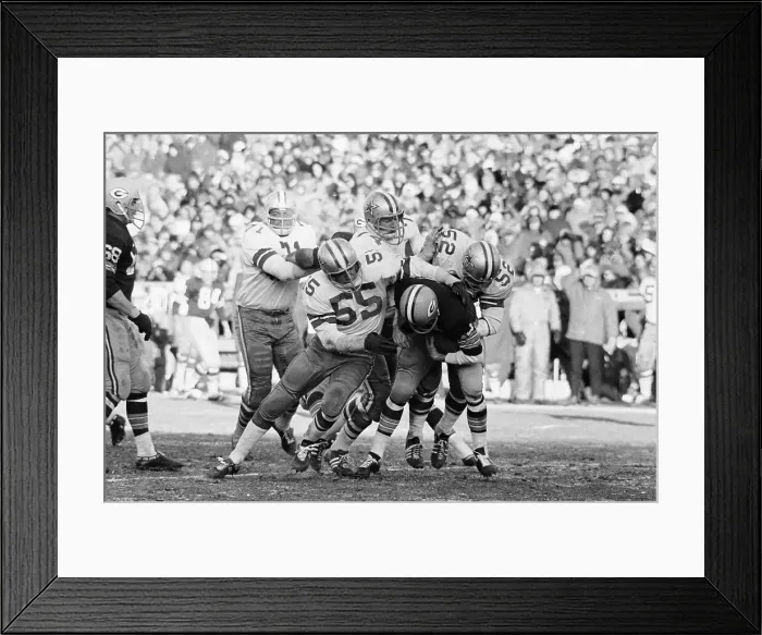 Framed Print : Bart Starr Being Tackled by Dallas Cowboys Framed Print : Bart Starr Being Tackled by Dallas Cowboys
