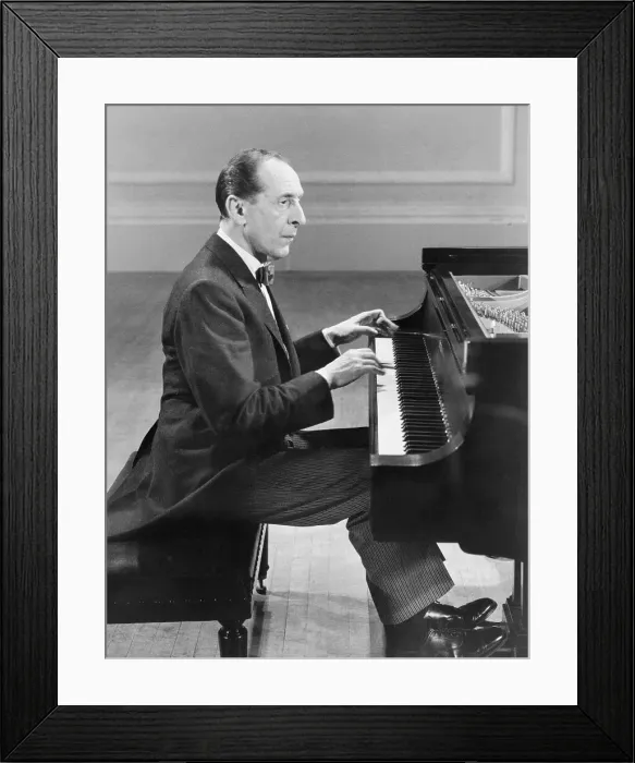 Framed Print : Pianist Vladimir Horowitz at the Piano Framed Print : Pianist Vladimir Horowitz at the Piano