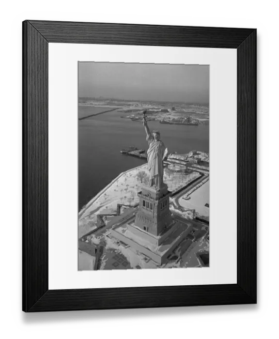 Framed Print : Aerial View of Statue of Liberty Framed Print : Aerial View of Statue of Liberty