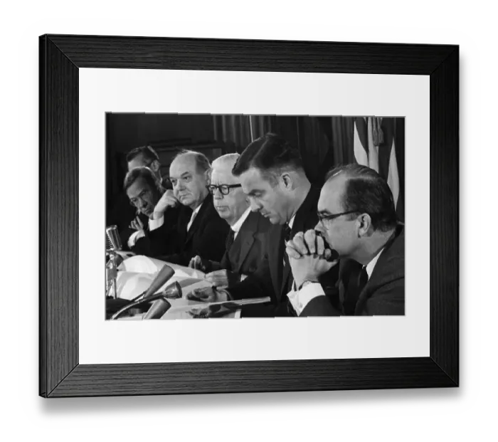 Framed Print : Political Leaders Meeting Framed Print : Political Leaders Meeting