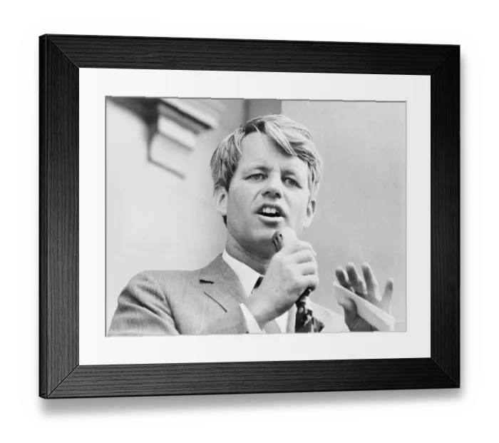 Framed Print : Robert Kennedy Speaking During 1968 Primaries Framed Print : Robert Kennedy Speaking During 1968 Primaries