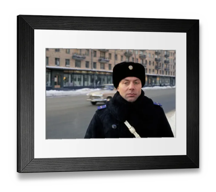 Framed Print : Moscow Police Officer Framed Print : Moscow Police Officer