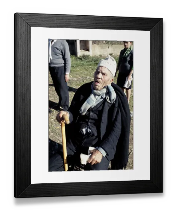 Framed Print : Sicilian Man In Earthquake Aftermath Framed Print : Sicilian Man In Earthquake Aftermath