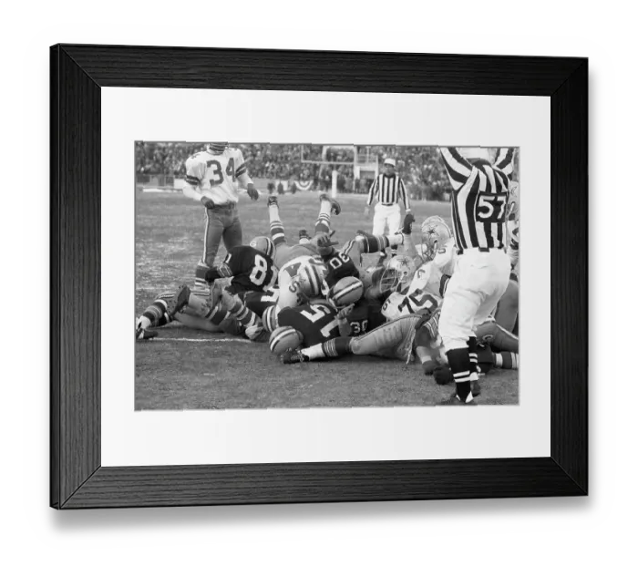 Framed Print : Touchdown Signal In Nfl Championship Framed Print : Touchdown Signal In Nfl Championship