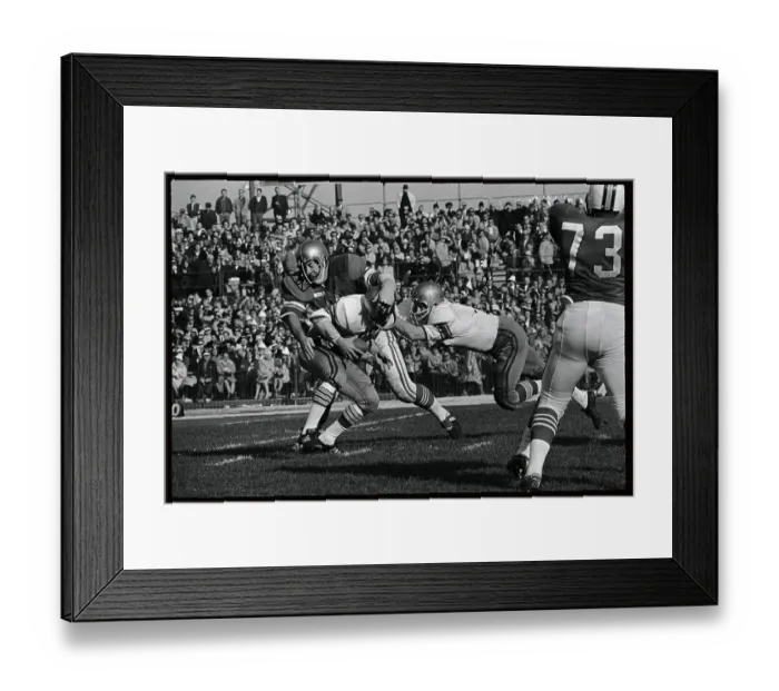 Framed Print : Gary Beban and Kevin Hardy in Football Action