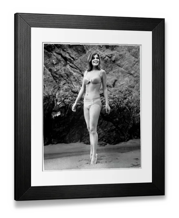 Framed Print : Cristina Ferrare in Bikini Framed Print : Cristina Ferrare in Bikini