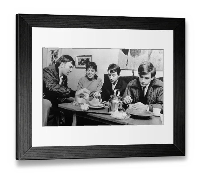 Framed Print : Defected Soldiers Having Coffee with Friend Framed Print : Defected Soldiers Having Coffee with Friend