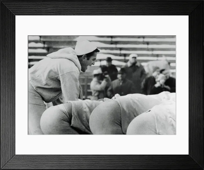 Framed Print : Don Meredith Leading Football Practice Framed Print : Don Meredith Leading Football Practice