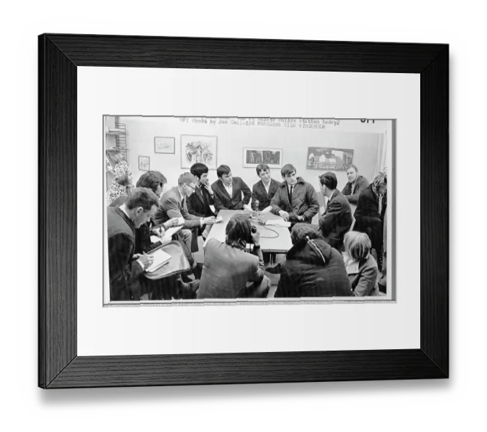 Framed Print : American Sailors Speaking at Press Conference Framed Print : American Sailors Speaking at Press Conference