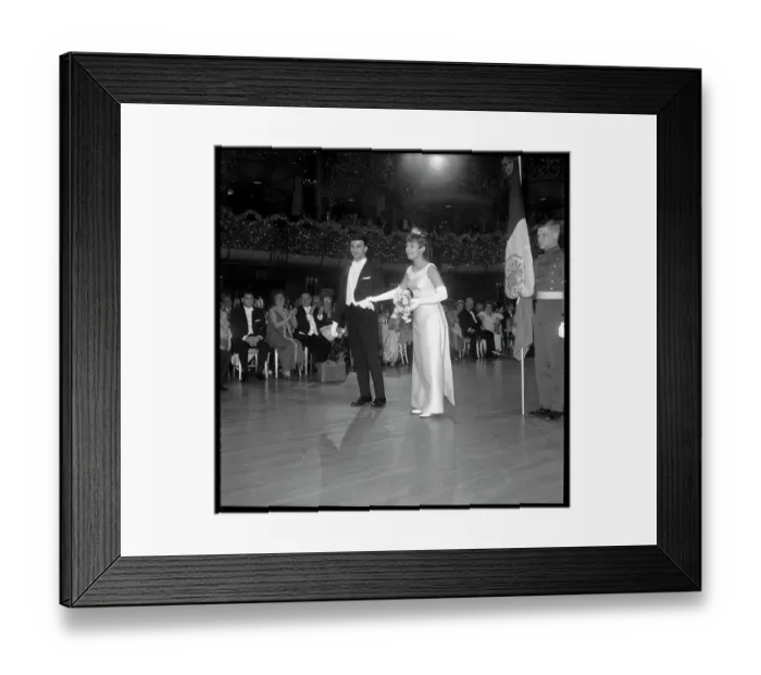 Framed Print : Anne Louise Howard with Bob Fuller at Debutante Ball Framed Print : Anne Louise Howard with Bob Fuller at Debutante Ball