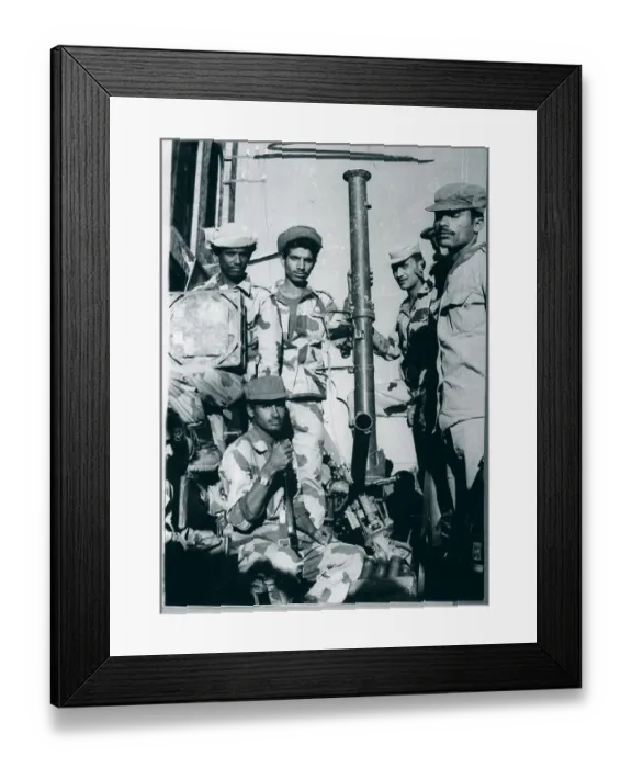 Framed Print : Yemeni Troops Stand with Weapons Framed Print : Yemeni Troops Stand with Weapons