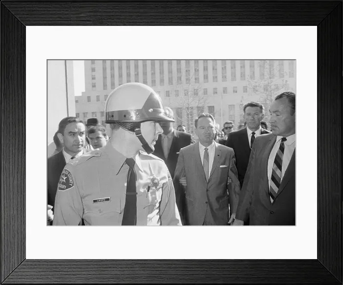 Framed Print : Edgar Eugene Bradley Being Escorted by Police Framed Print : Edgar Eugene Bradley Being Escorted by Police