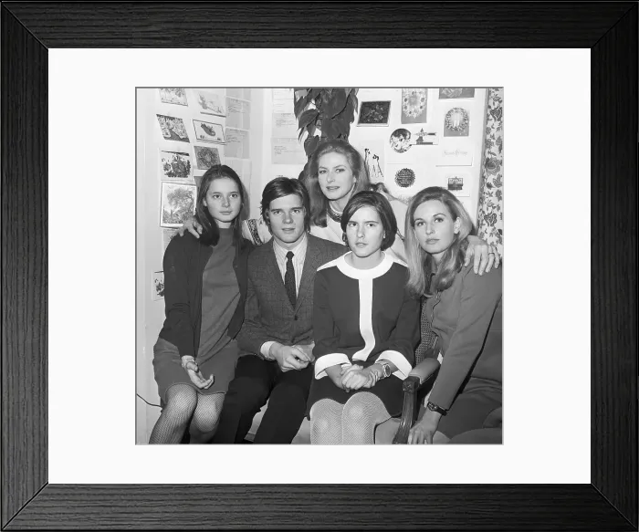 Framed Print : Ingrid Bergman and Her Children Framed Print : Ingrid Bergman and Her Children