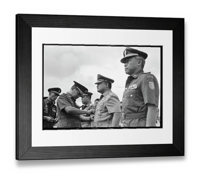 Framed Print : Indonesian Commander's Ceremony