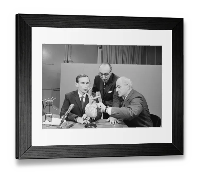 Framed Print : Surgeons Discuss First Heart Transplants