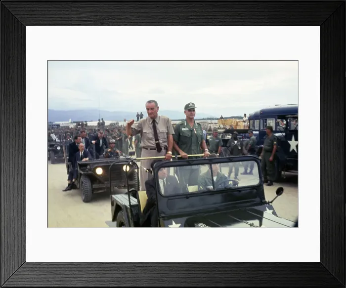 Framed Print : President Johnson And General Westmoreland Framed Print : President Johnson And General Westmoreland