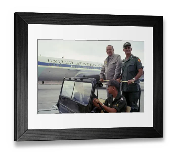 Framed Print : President Johnson And General Westmoreland Framed Print : President Johnson And General Westmoreland