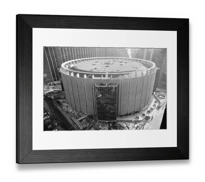 Framed Print : Aerial View of Madison Square Garden Framed Print : Aerial View of Madison Square Garden