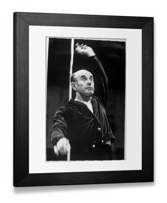 Framed Print : Erich Leinsdorf Conducting for Recording Framed Print : Erich Leinsdorf Conducting for Recording