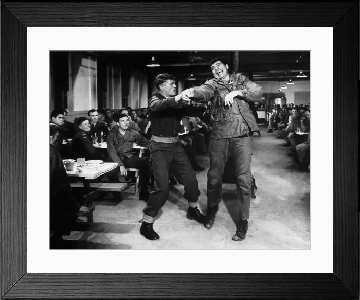 Framed Print : Jeremy Slate Fights Claud Akins in Film Framed Print : Jeremy Slate Fights Claud Akins in Film