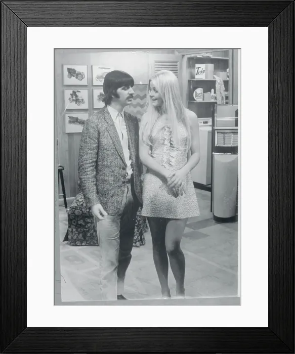 Framed Print : Ringo Starr with Ewa Aulin Framed Print : Ringo Starr with Ewa Aulin
