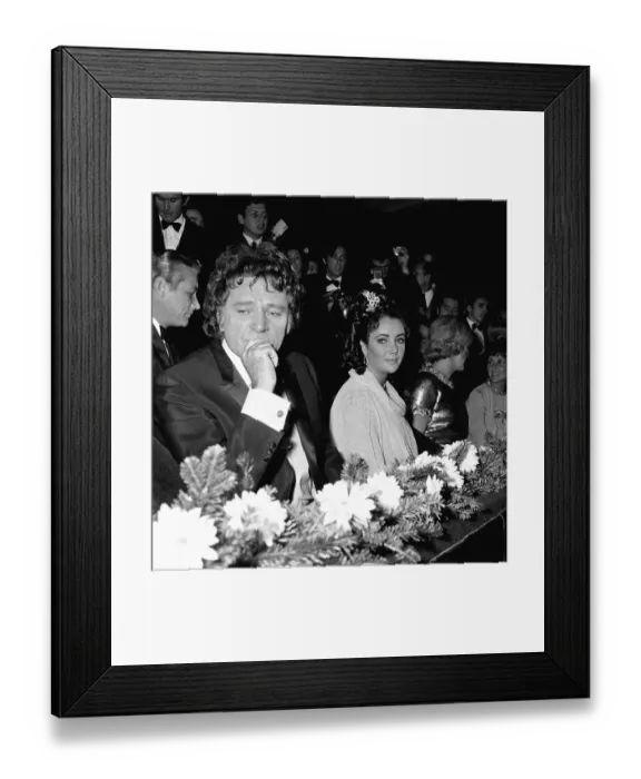 Framed Print : Richard Burton and Liz Talyor at Benefit Framed Print : Richard Burton and Liz Talyor at Benefit