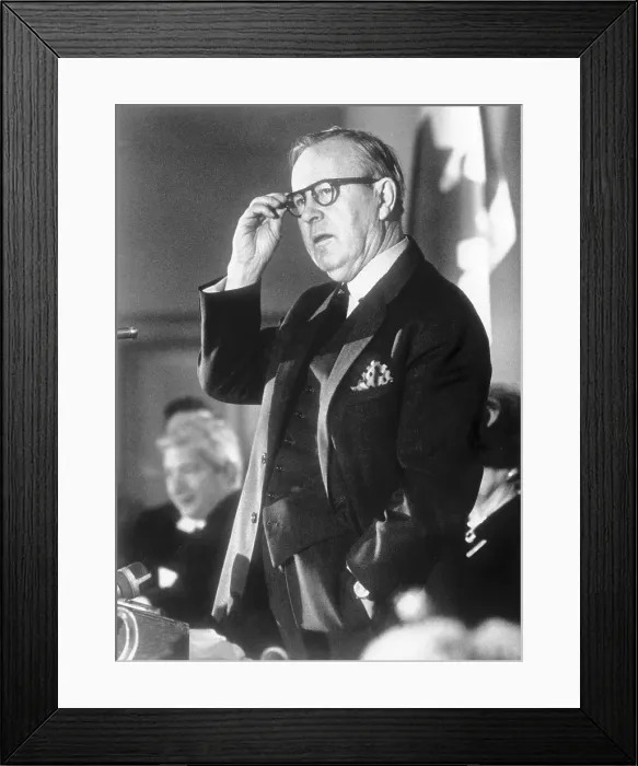 Framed Print : Lester Pearson Speaks at Dinner Framed Print : Lester Pearson Speaks at Dinner