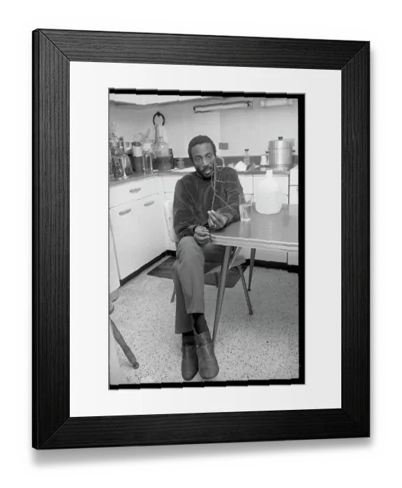 Framed Print : Dick Gregory During Protest Fast Framed Print : Dick Gregory During Protest Fast