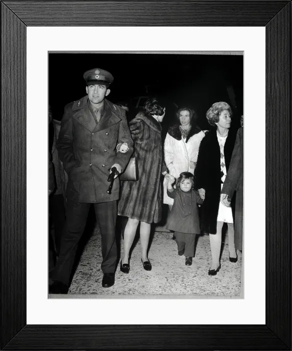 Framed Print : Greek Royal Family Arrives in Rome Framed Print : Greek Royal Family Arrives in Rome