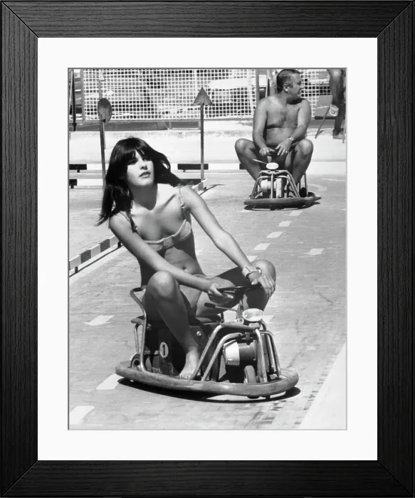 Framed Print : Mita Medici Rides Go-Kart in Bikini for Sunstroke Framed Print : Mita Medici Rides Go-Kart in Bikini for Sunstroke