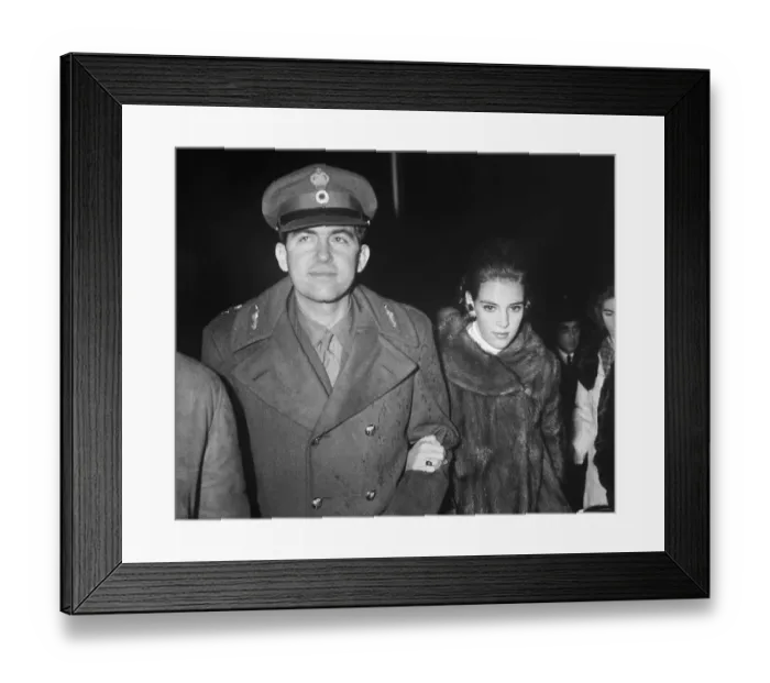 Framed Print : Greek King and Queen Arrive at Airport Framed Print : Greek King and Queen Arrive at Airport