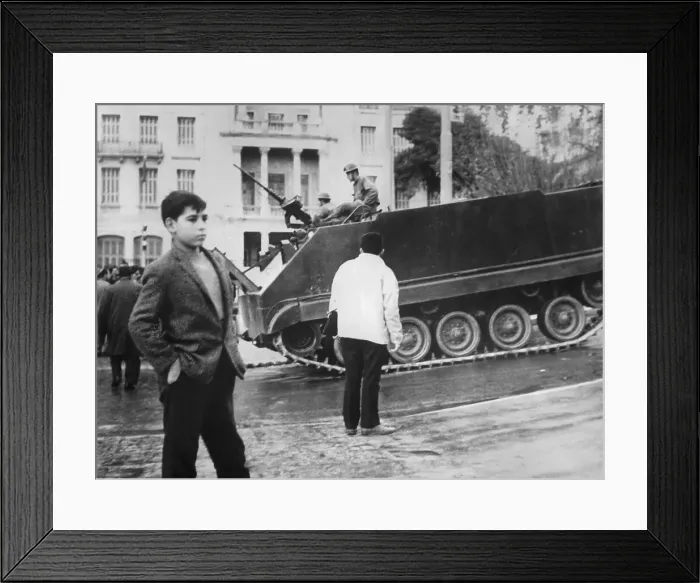 Framed Print : APC Rolls Through Greek Street Framed Print : APC Rolls Through Greek Street