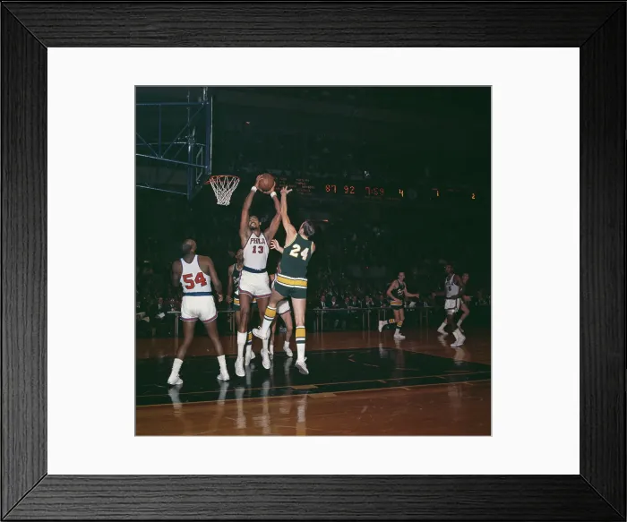 Framed Print : Philadelphia 76ers Vs Seattle Super Sonics Framed Print : Philadelphia 76ers Vs Seattle Super Sonics