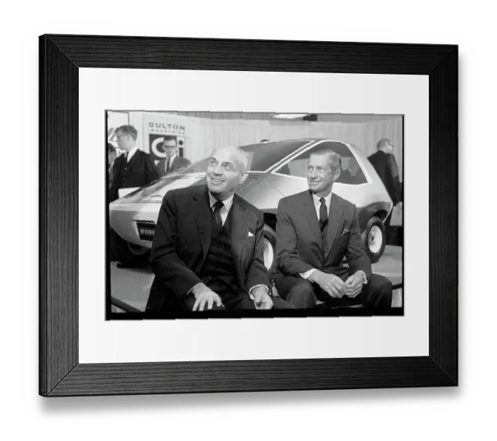 Framed Print : Leslie K Gulton Seated with Roy D. Chapin, Jr Framed Print : Leslie K Gulton Seated with Roy D. Chapin, Jr