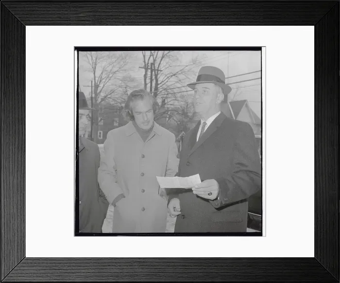 Framed Print : Dr. Timothy Leary is Arrested