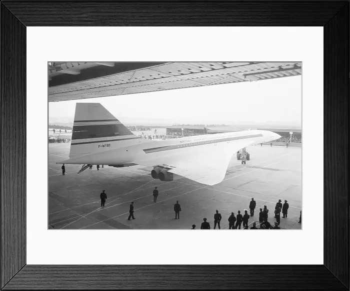 Framed Print : Concorde Prototype Towed Out of Hangar Framed Print : Concorde Prototype Towed Out of Hangar