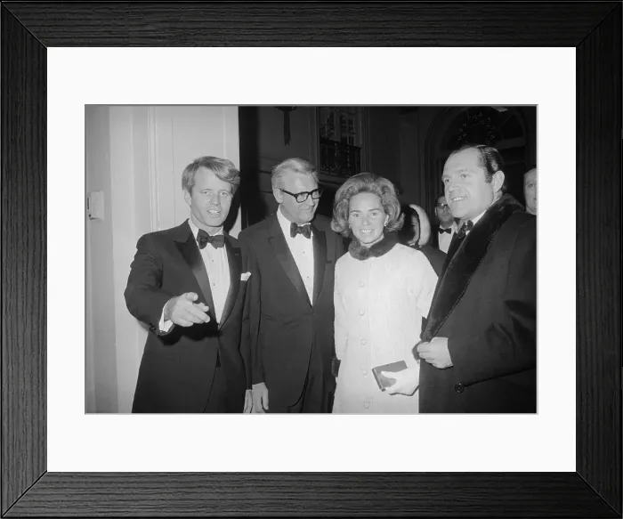 Framed Print : Robert Kennedy and Movie Stars at Democratic Fundraiser Framed Print : Robert Kennedy and Movie Stars at Democratic Fundraiser