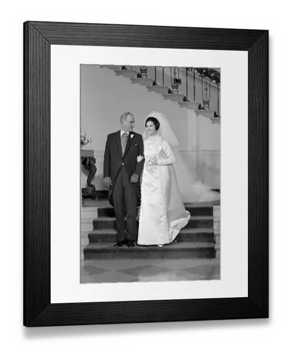 Framed Print : President Johnson and Daughter Lynda Framed Print : President Johnson and Daughter Lynda