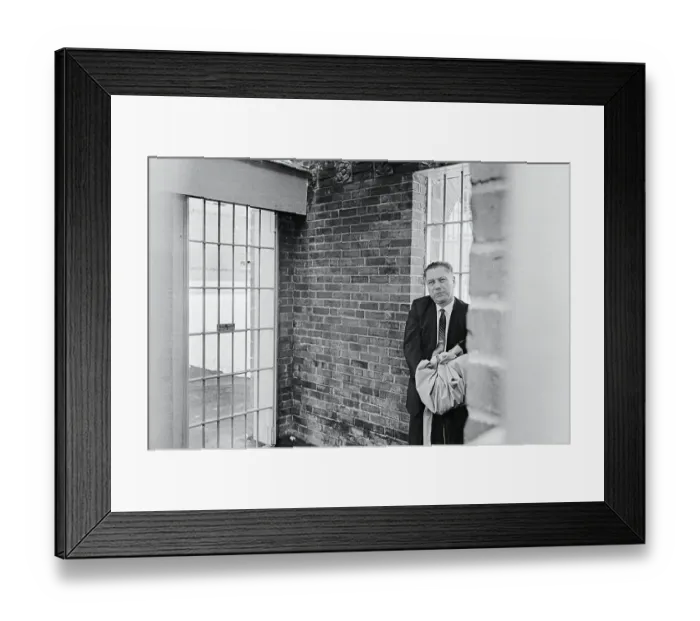 Framed Print : Portrait of Jimmy Hoffa Waiting in Handcuffs Framed Print : Portrait of Jimmy Hoffa Waiting in Handcuffs
