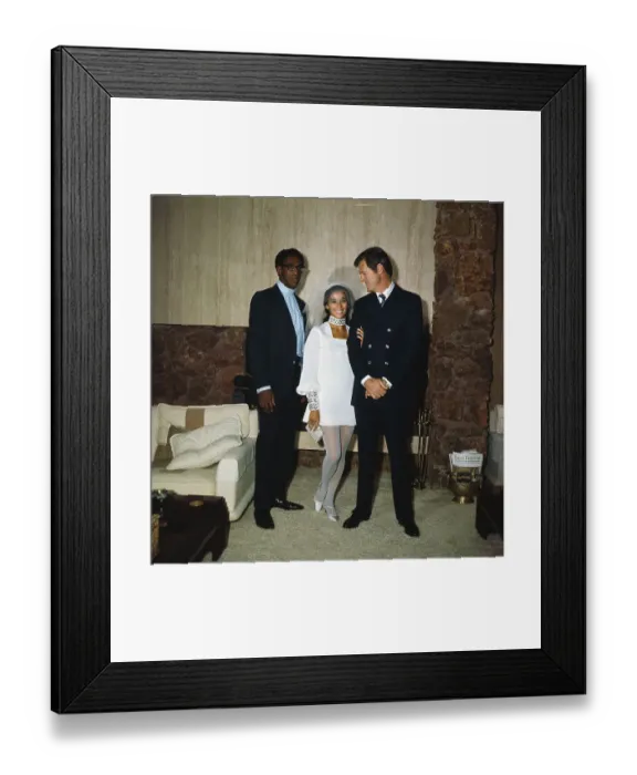 Framed Print : Bill Cosby with Robert Culp and France Nuyen Framed Print : Bill Cosby with Robert Culp and France Nuyen