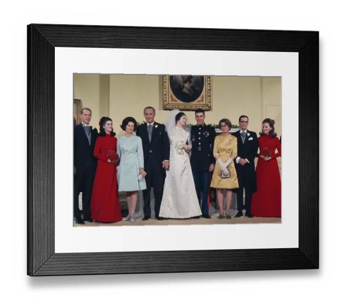Framed Print : Wedding Of Lynda Bird And Charles Robb Framed Print : Wedding Of Lynda Bird And Charles Robb