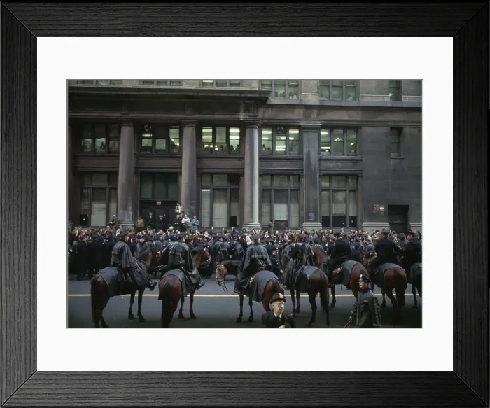 Framed Print : Police And Demonstrators Framed Print : Police And Demonstrators
